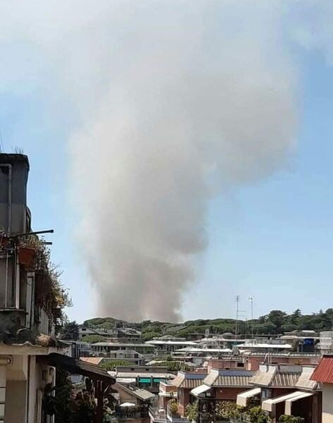 incendio roma pisana