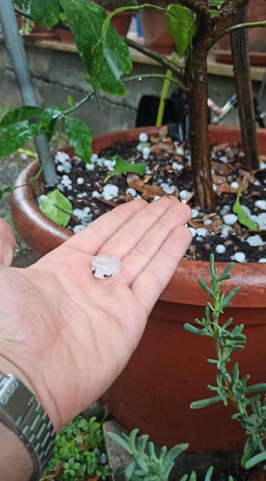 maltempo grandine vasanello lazio