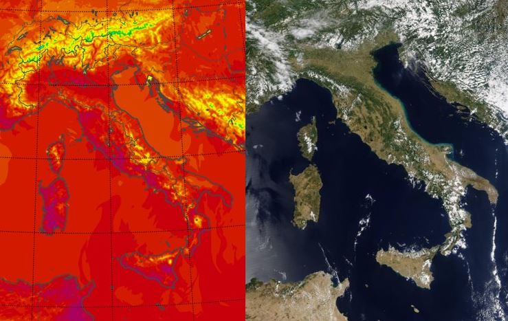 temperature massime 9 luglio 2022