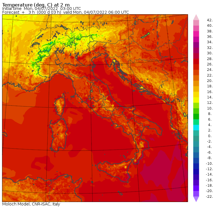 temperature minime oggi