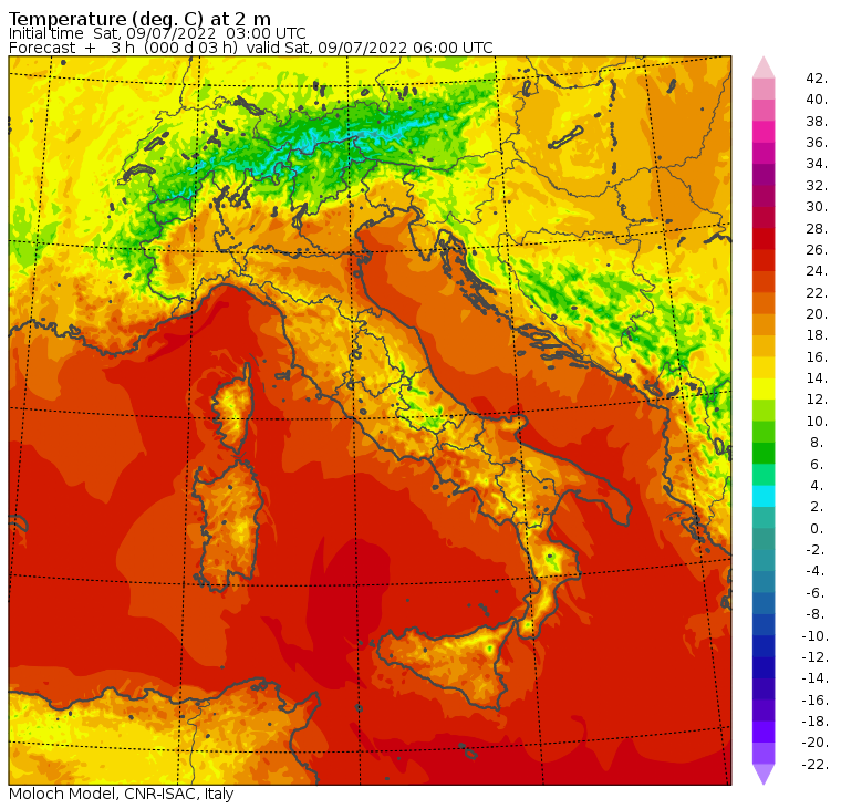 temperature minime oggi