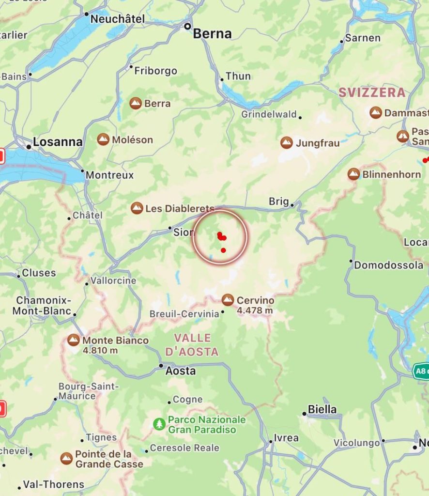 terremoto svizzera oggi