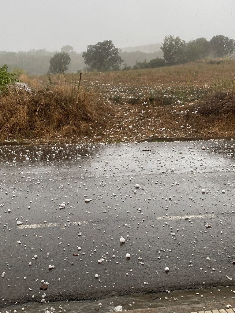 La Bisbal d'Empordà grandinata Spagna