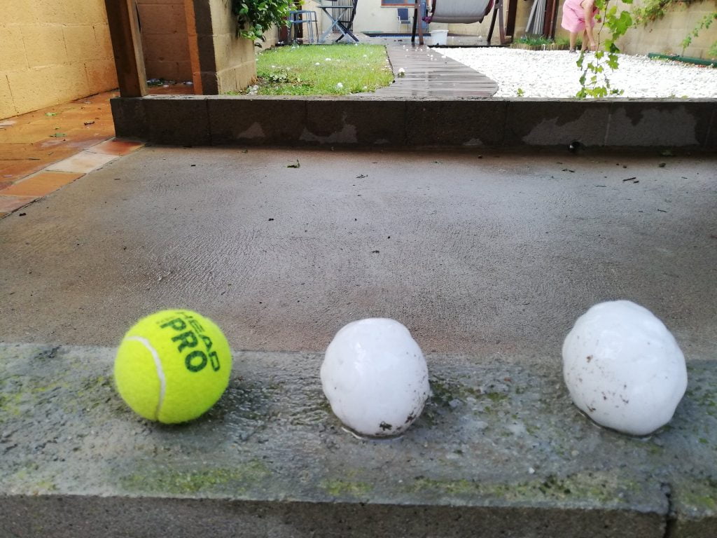 La Bisbal d'Empordà grandinata Spagna
