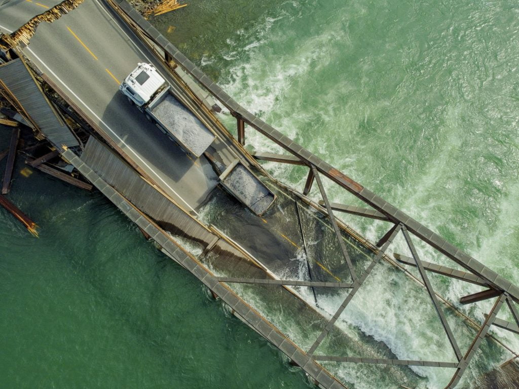 crollo ponte norvegia