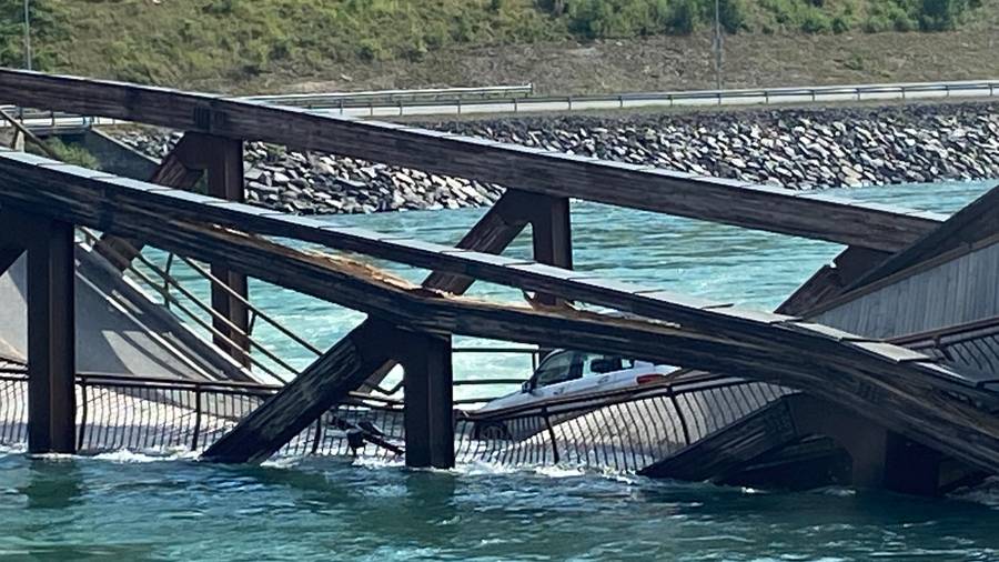 crollo ponte norvegia