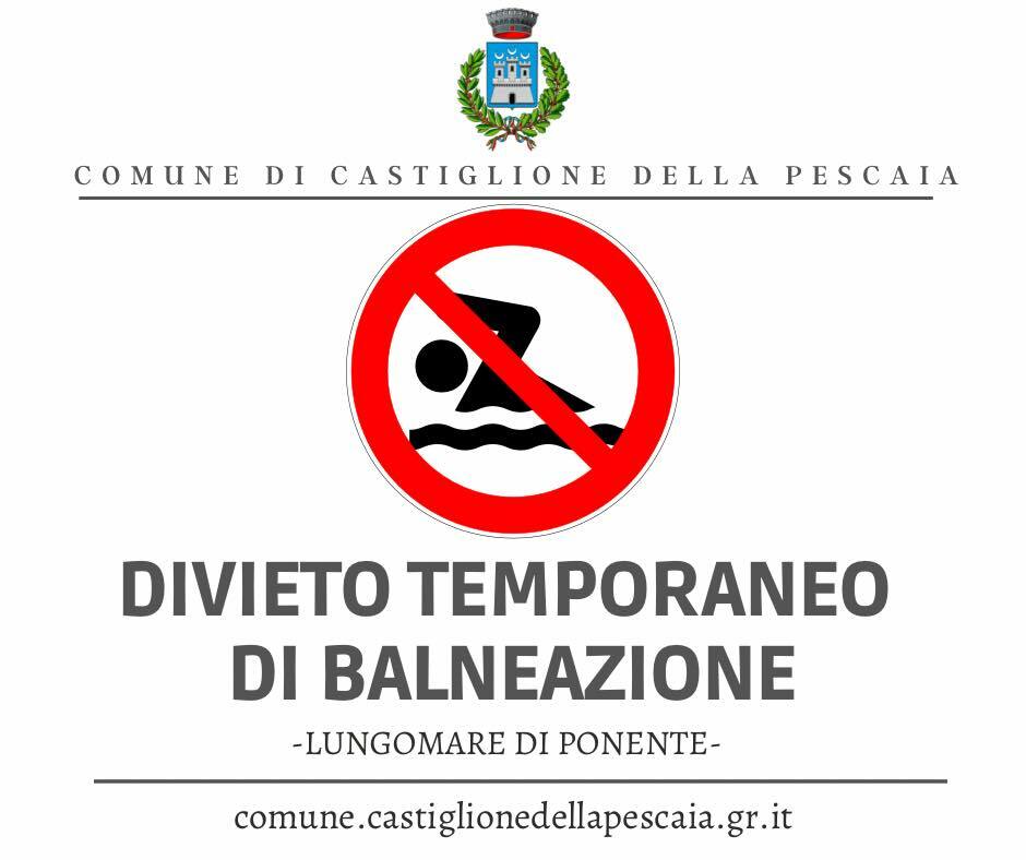divieto balneazione castiglione della pescaia