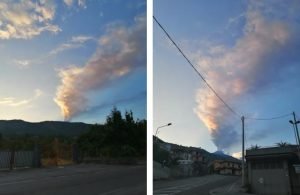 esplosioni etna 11 agosto 2022