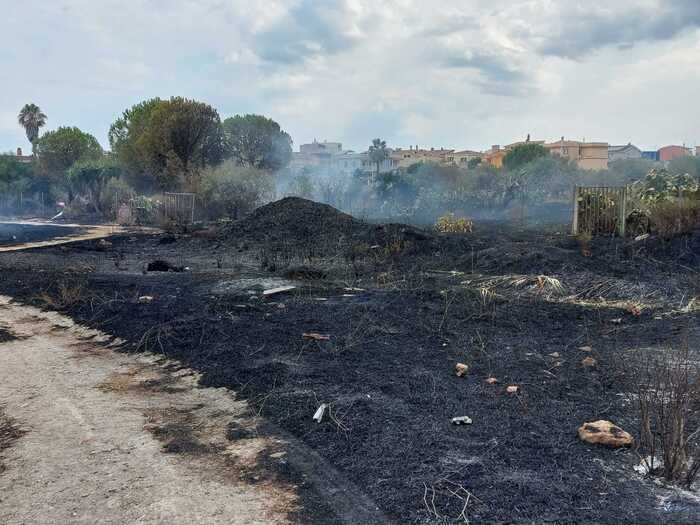 incendio monserrato sardegna