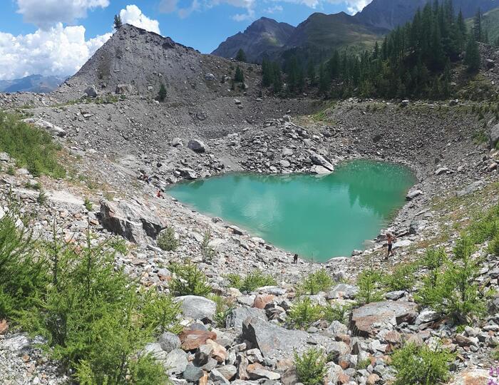 lago glaciale miage valle d'aosta