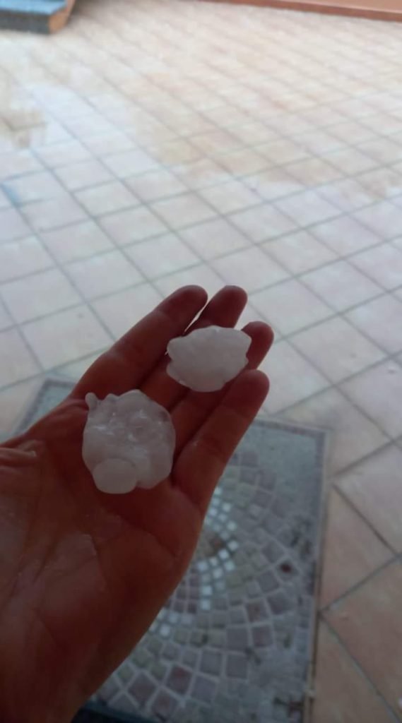 maltempo grandine Calangianus sardegna