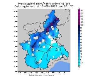 maltempo piemonte 17-18 agosto 2022