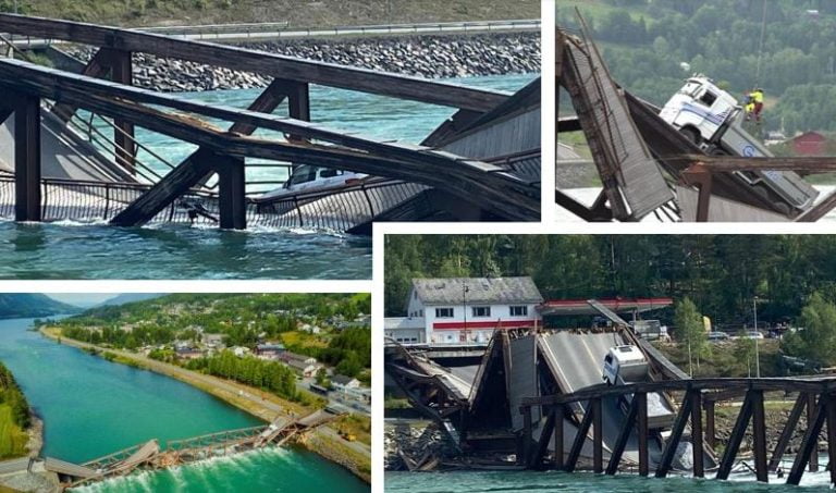 ponte crollato norvegia