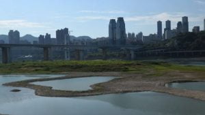 siccità fiume Yangtze cina