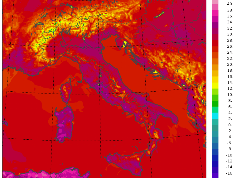 temperature massime 30 agosto