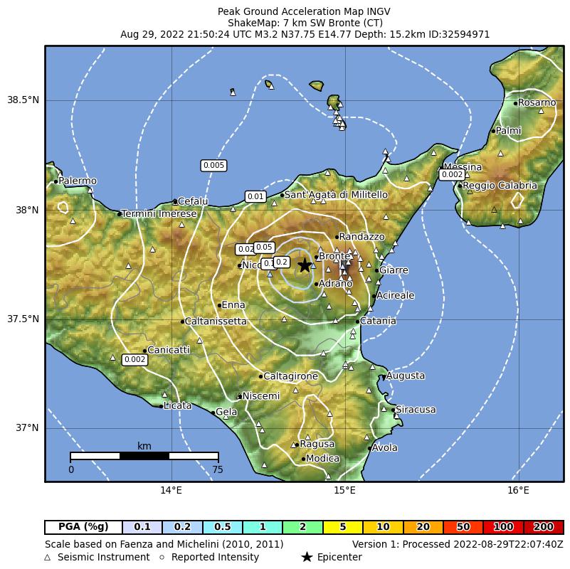 terremoto bronte