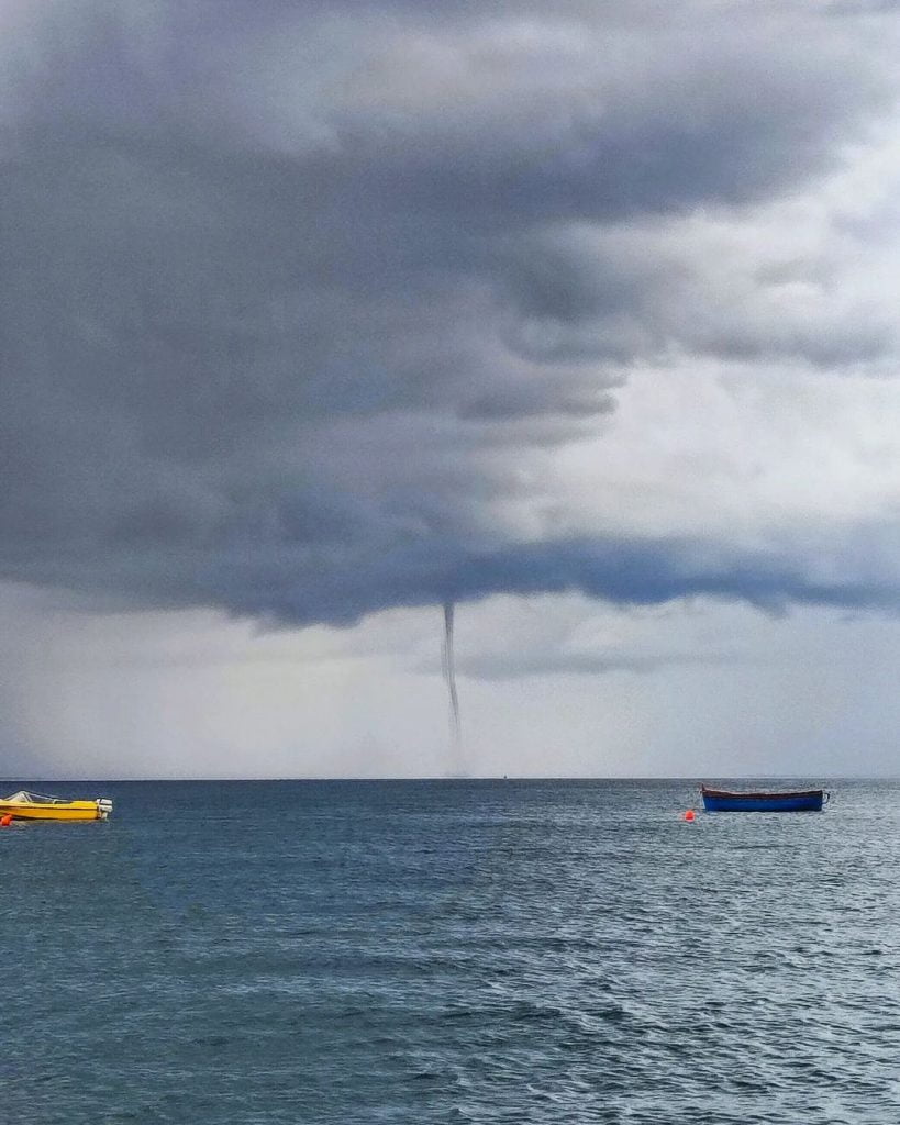 tornado sul litorale campano