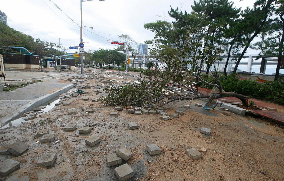 tifone Hinnamnor Corea del Sud