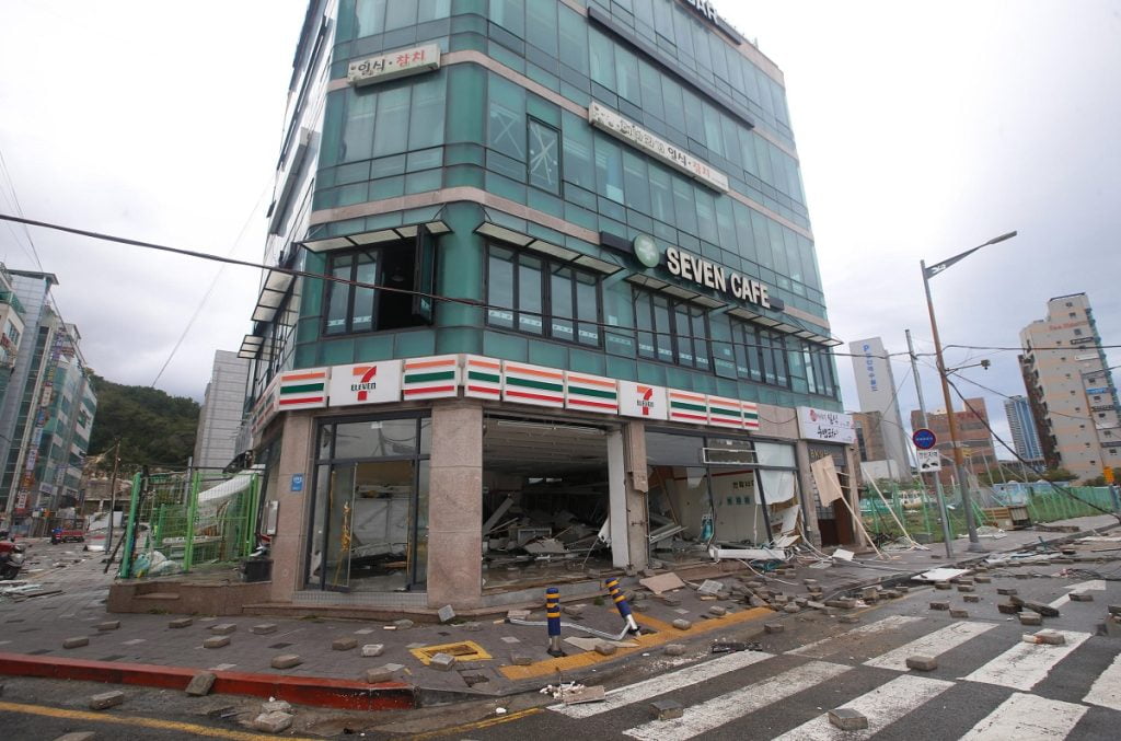 tifone Hinnamnor Corea del Sud