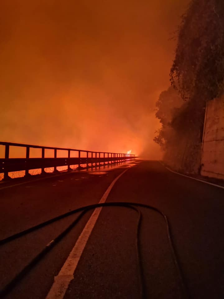 Incendio Tirrena Inferiore, Bagnara-Favazzina