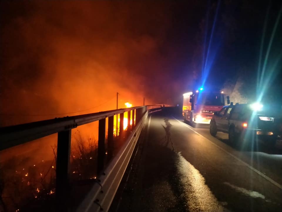 Incendio Tirrena Inferiore, Bagnara-Favazzina