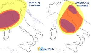 allerta meteo italia 24 25 settembre 2022