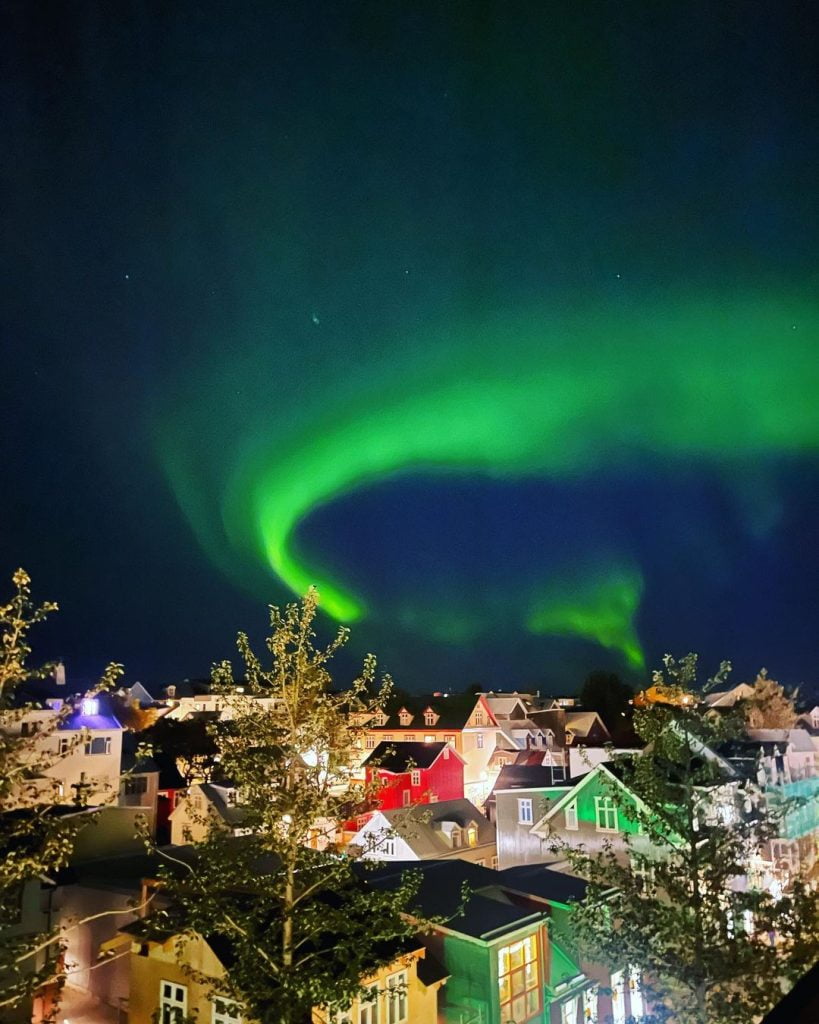 aurora polare Reykjavík 3 settembre 2022