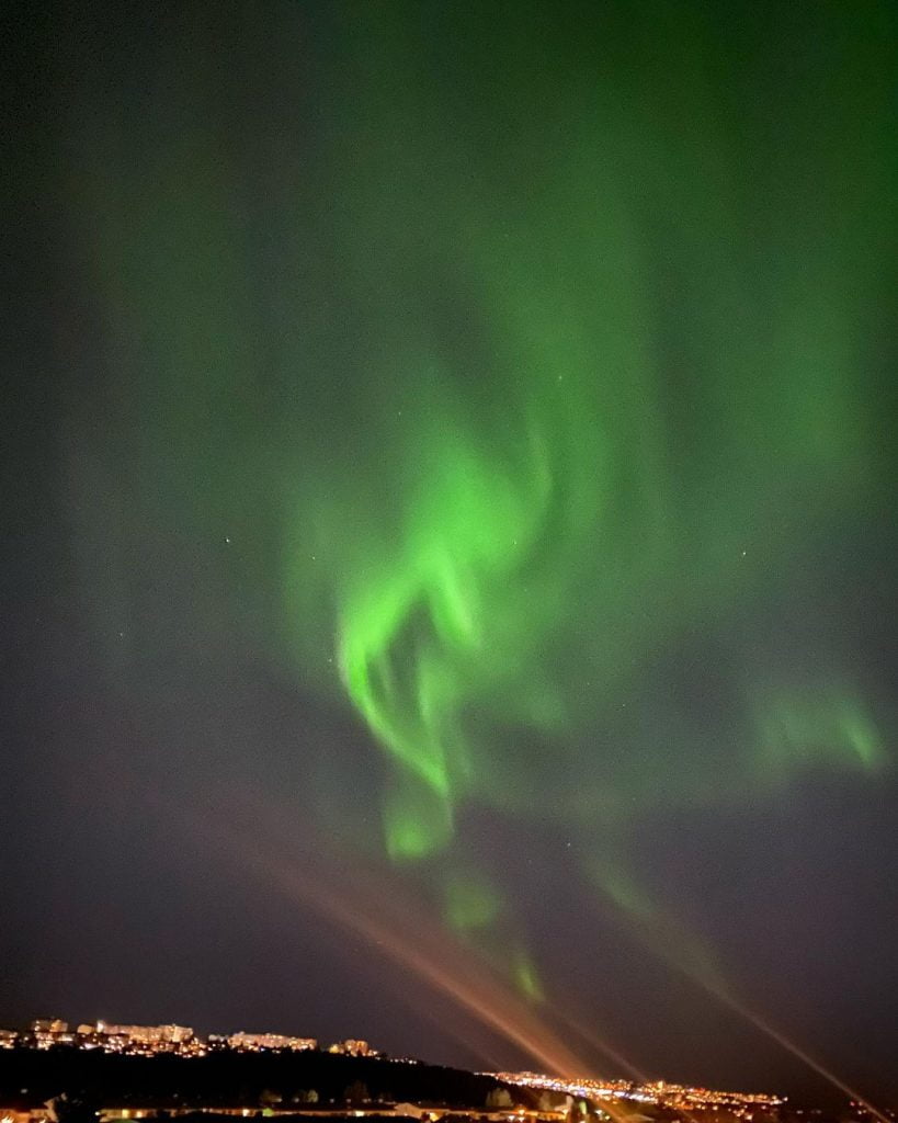 aurora polare Reykjavík 3 settembre 2022