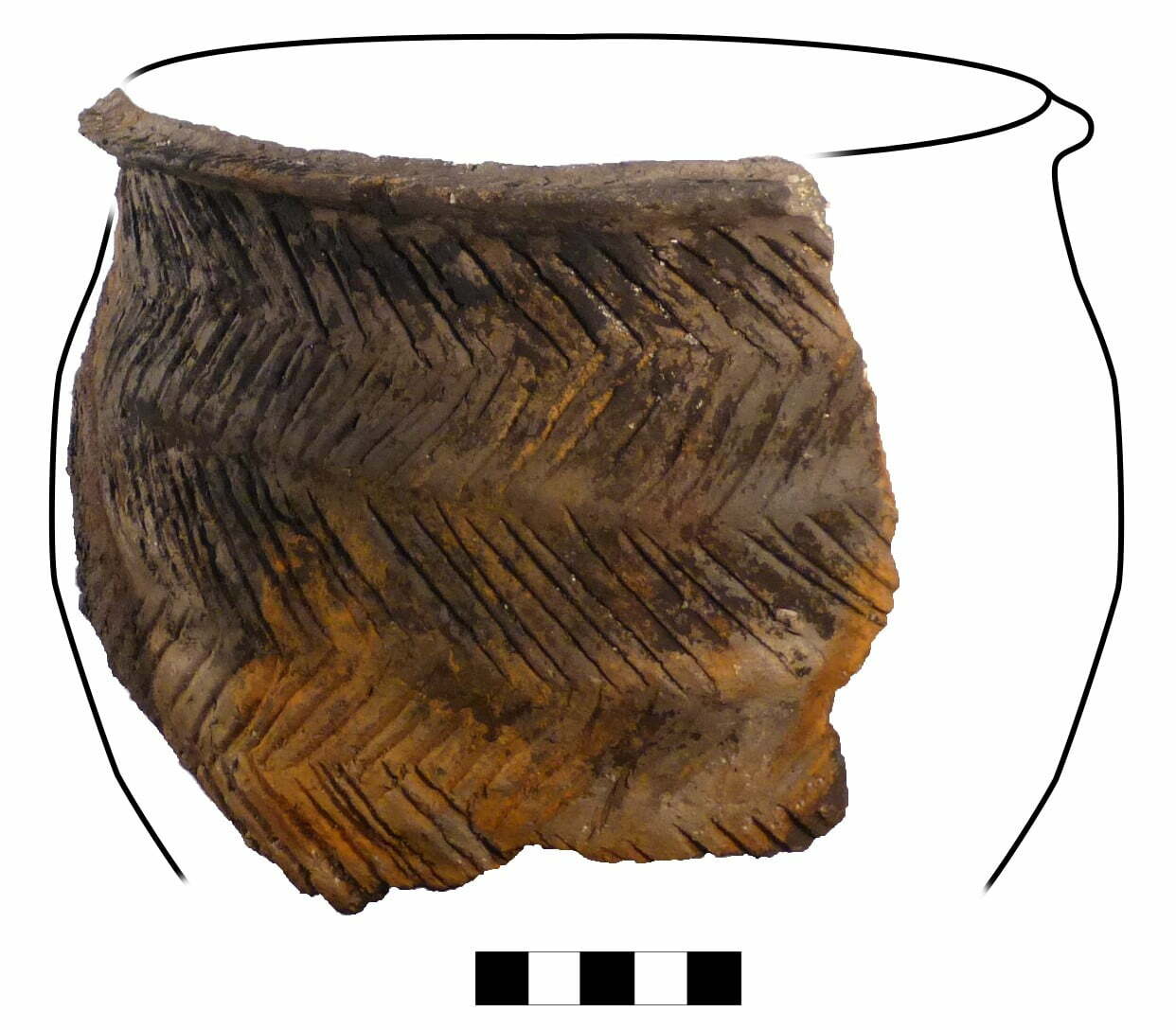 Frammento di ceramica neolitico