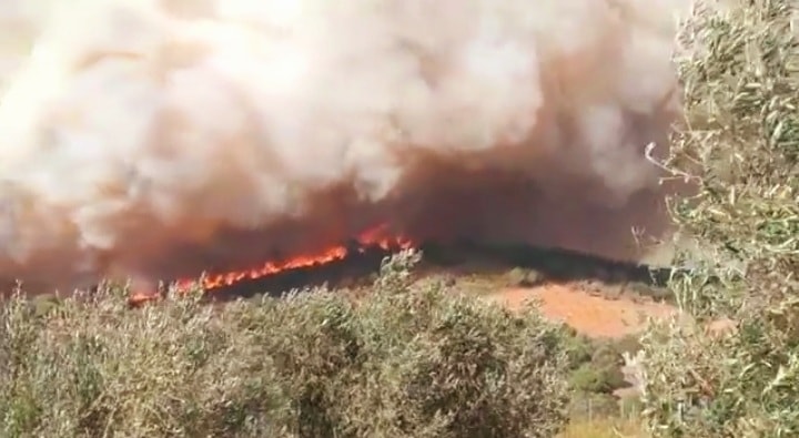 incendio calatafimi sicilia