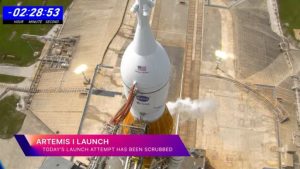lancio space launch system artemis 1