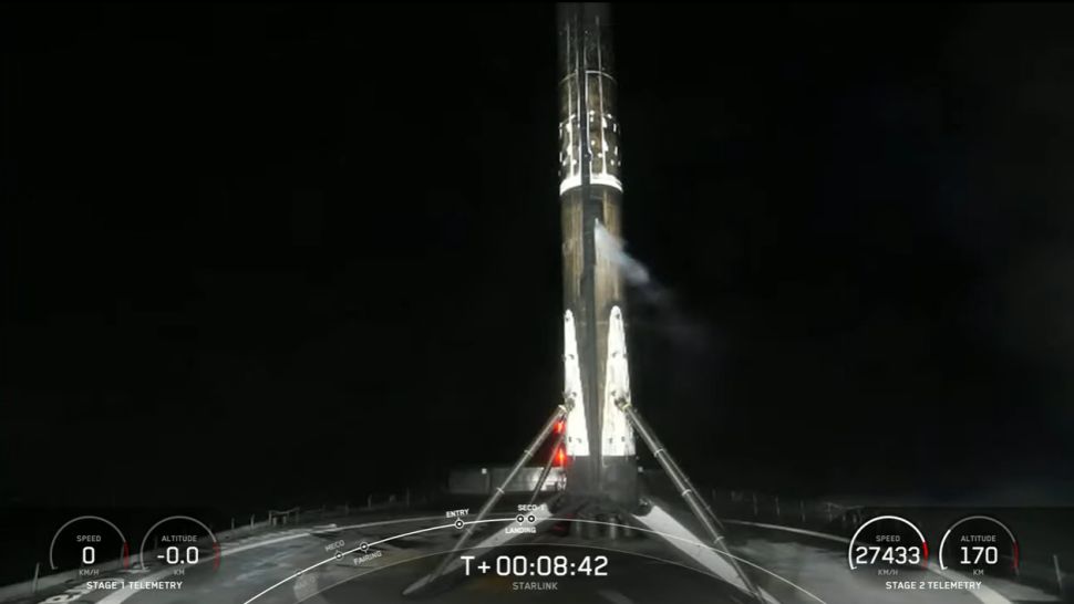 lancio spacex atterraggio falcon