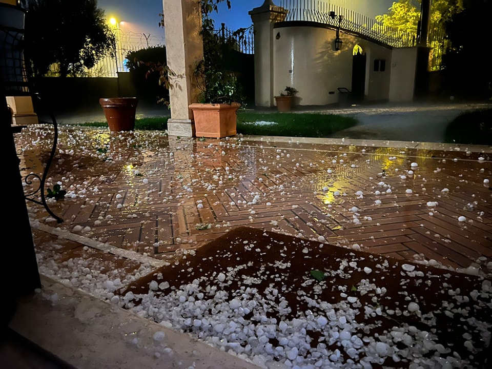 maltempo grandine frascati lazio