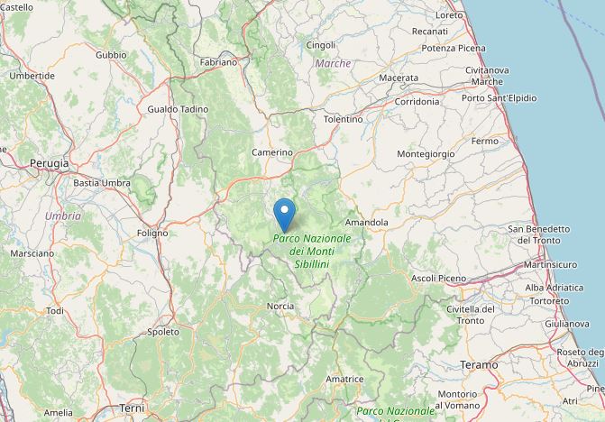 terremoto oggi visso ussita