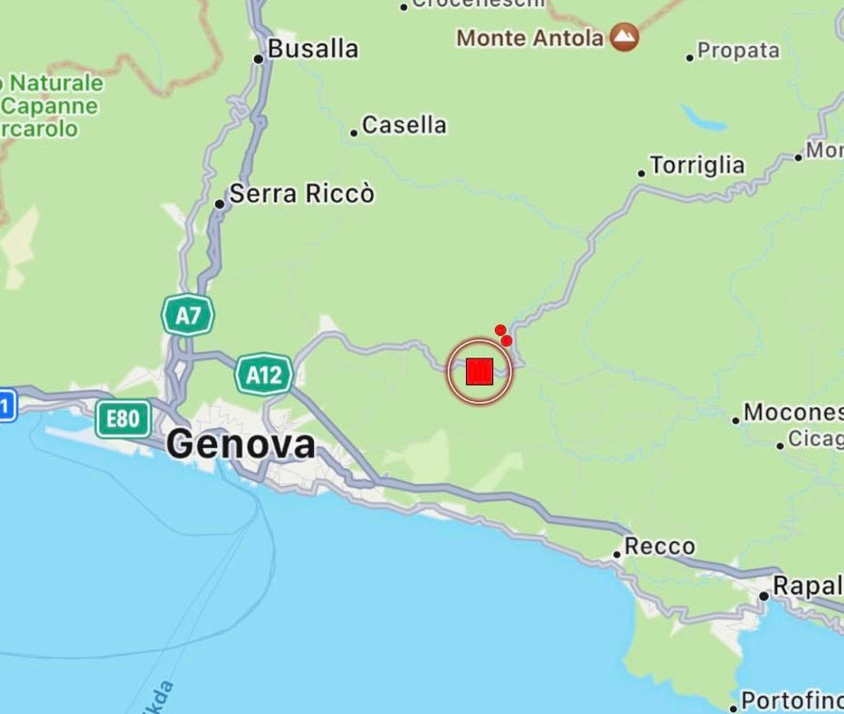 terremoto liguria