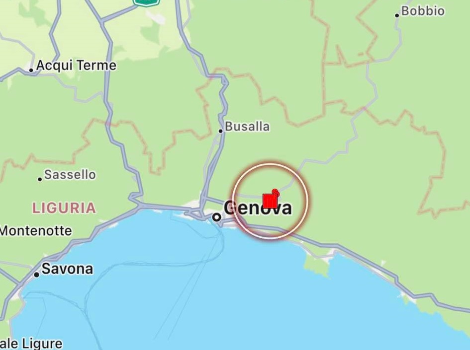 terremoto liguria