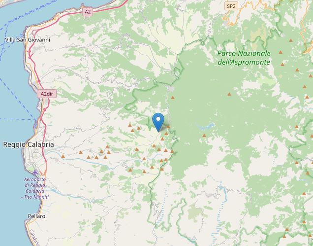 terremoto reggio calabria cardeto santo stefano gambarie
