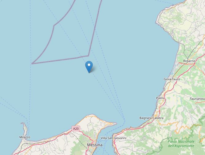 terremoto tirreno calabria sicilia