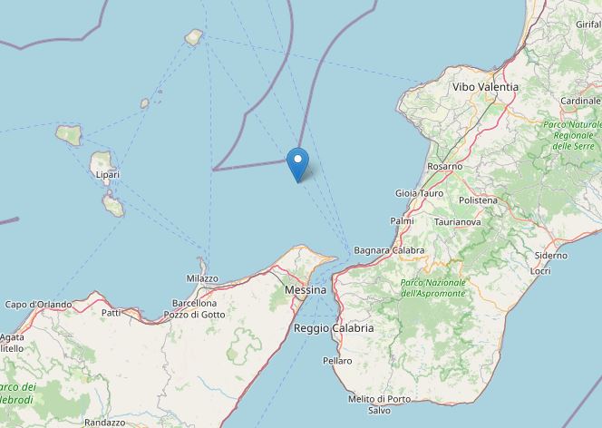 terremoto tirreno calabria sicilia
