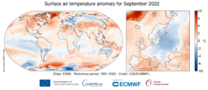 anomalia temperatura settembre 2022
