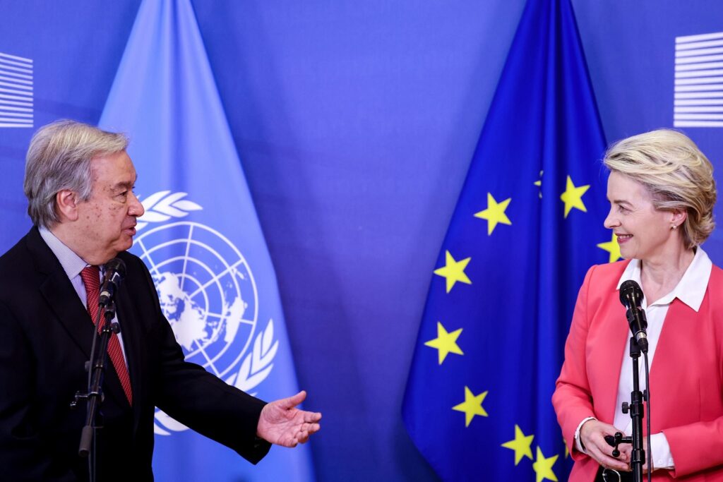 antonio guterres e ursula von der leyen