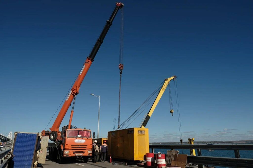 russia lavori ponte di crimea
