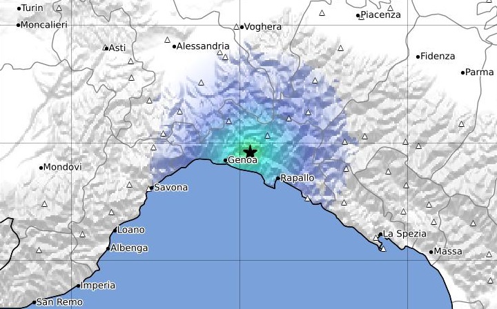 terremoto liguria genova