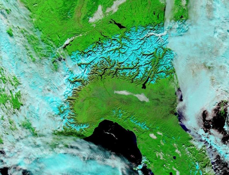 italia satellite neve alpi appennini 23 novembre 2022