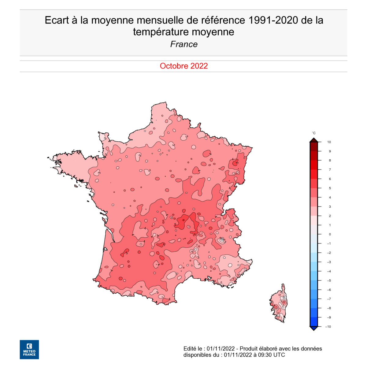 caldo francia ottobre 2022
