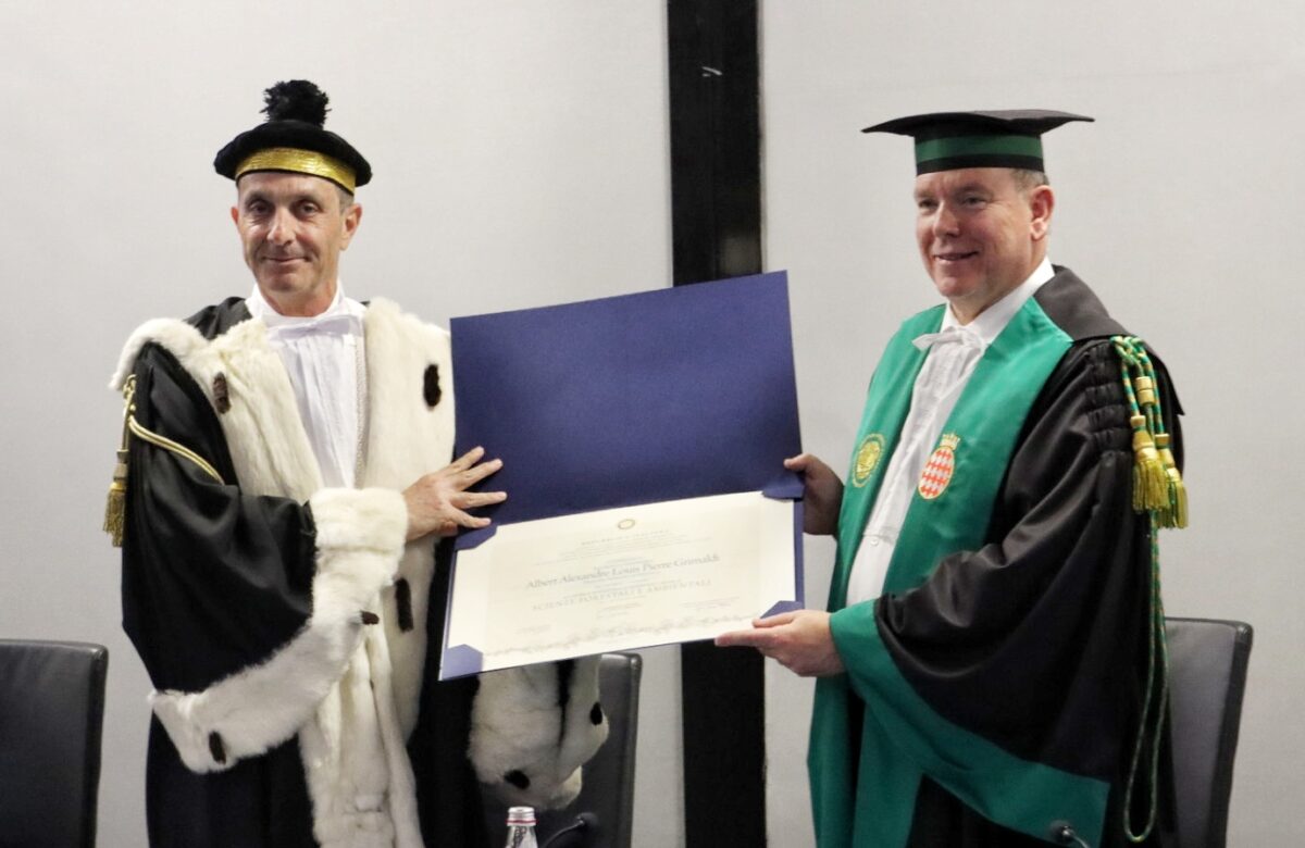 laurea honoris causa università reggio calabria principe alberto II di Monaco