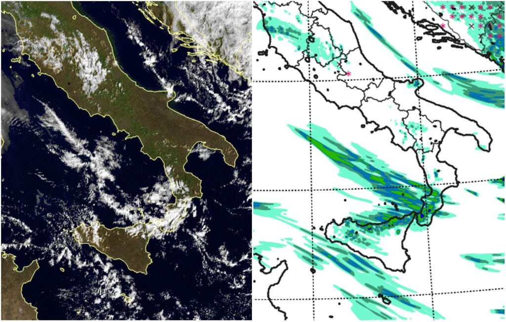 maltempo sud italia lunedì 21 novembre 2022