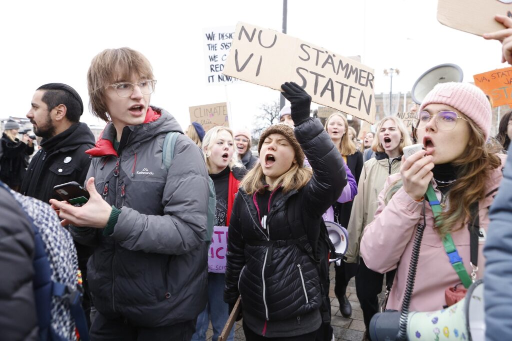 protesta stoccolma clima