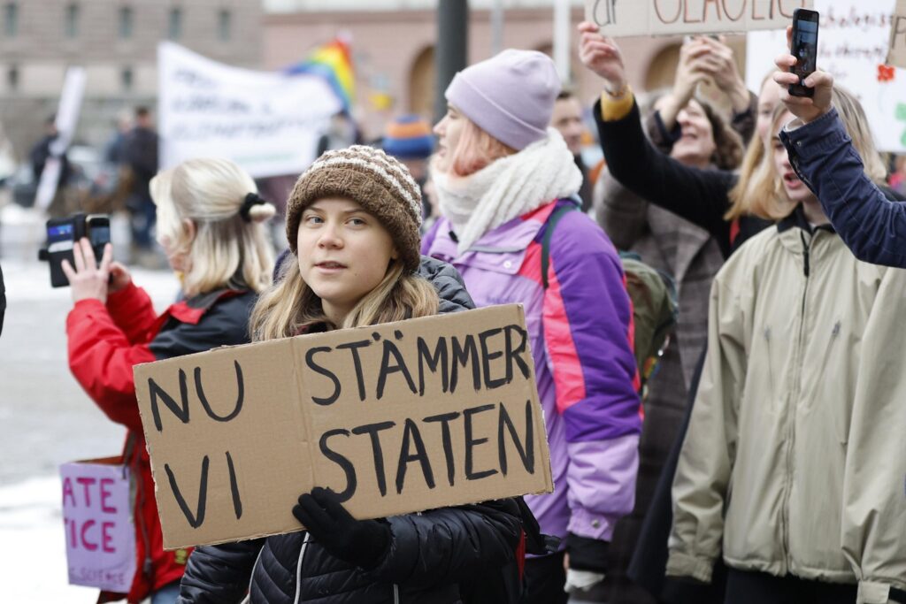 protesta stoccolma clima