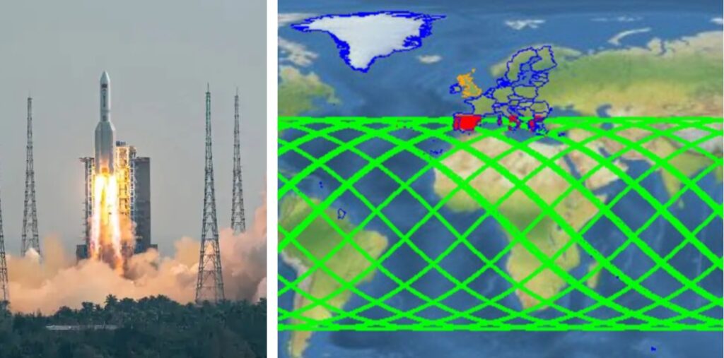razzo cinese fuori controllo